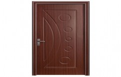 Brown Paint Coated Fancy Panel Door Rectangle