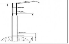 MS Tubular Pole by Impression Equipments
