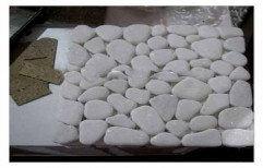 White Mosaic Stone by Priyanka Construction