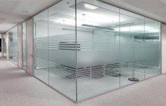 Glass Aluminum Office Partition Service by Dimple Enterprises