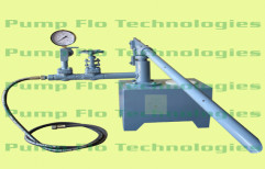 Hand Operated High Pressure Hydro Test Pump (200BAR) by Pump Flo Technologies