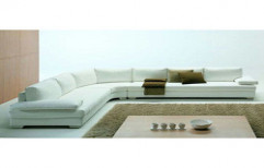 L Shape Leather Sofa Set by Krishna Enterprise