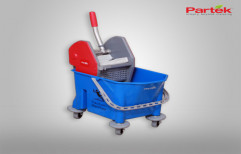 Partek Eco25 Single Bucket Color Coded Mopping Trolley by Nutech Jetting Equipments India Pvt. Ltd.
