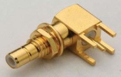 SMB Female Bulkhead Right Angle PCB Mount Connector by Synergy Telecom Private Limited