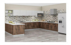 U Shaped Modular Kitchen by Archstone Home Interiors