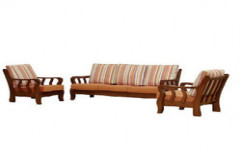 Wooden Sofa Set by Saffron Interiors & Engineering