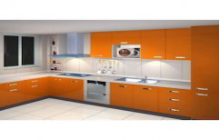 L Shaped Modular Kitchen by Petals Kitchens And Interiors