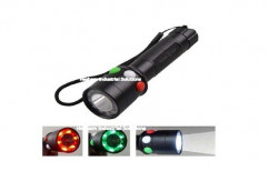 Tri Color Railway Signal Torch Rechargeable by Hesham Industrial Solutions