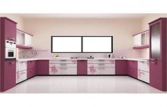 U Shaped Modular Kitchen by Kiran Wooden Furniture
