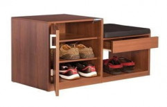 Wooden Shoe Rack by Kiran Wooden Furniture