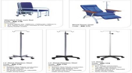 Attendant Chair Cum Bed, Blood Donor Chair by SS Medsys