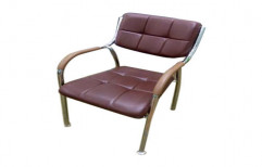 Brown Visitor Chair by Bharat Furniture