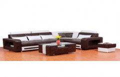 Fancy Leather Sofa Set by Krishna Enterprise