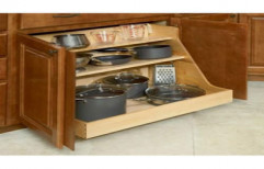 Kitchen Cabinet Shelves by SJ Interiors & Designs