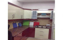 L Shape Modular Kitchen by Balaji Traders