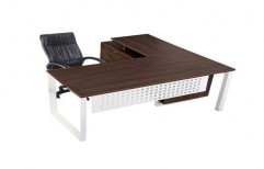 L Shaped Executive Table by Bharat Furniture
