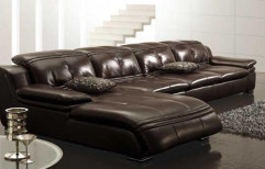 Leather Sofa by Enlightenment Interiors Private Limited