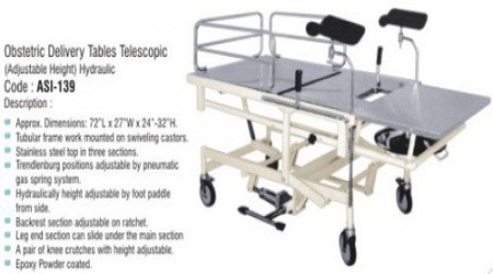 Obstetric Labour Table Telescopic Hydraulic ASI-139 by SS Medsys