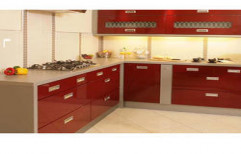 PVC Modular Kitchen by Uniq 3D Interiors