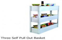 Three Self Pull Out Basket by Maa Enterprise