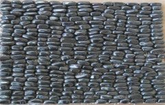 Black Pebble Tile by Ganpati Stone Industries