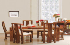 Della Solid Wood 6 Seater Dining Set by Majestic Kitchens & Decor
