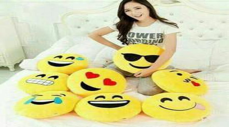 Emoji Cushion Pillows by Akhilesh Enterprises