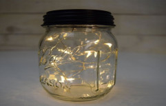 IFITech Solar Mason Jar Light with 10 LEDs Warm White Decora by Ifi Technology Private Limited