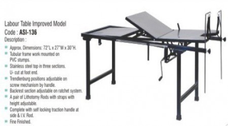 Labour Table Improved Model ASI-136 by SS Medsys