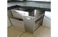 Modular Kitchen Masala Pullout Basket 3 Tier by Aaradhyaa Enterprise