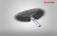 Round Cobweb Brush With Flagged End Bristles by Nutech Jetting Equipments India Pvt. Ltd.