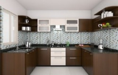 U Shape Modular Kitchen by Archstone Home Interiors