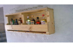 Wooden Wine Rack by Bhagwati Traders