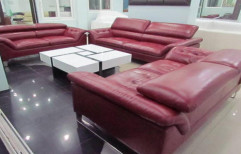 Leather Sofa by Enlightenment Interiors Private Limited