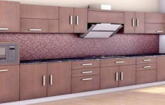Straight Line Modular Kitchen by Ganesh Paints & Designer Hardware