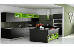 Stylish Modular Kitchen by Om Sai Plywood & Hardware
