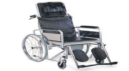 Cushioning Reclining Wheelchair by Manish Steel Works