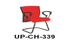 Low Back Red Visitor Chair by UP Furnitures & Interiors