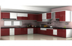 V Shaped Modular Kitchen by Archindia