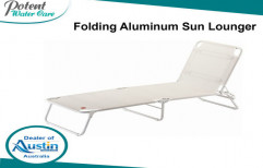 Folding Aluminum Sun Lounger by Potent Water Care Private Limited