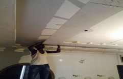 Gypsum Ceiling Work by SS Interiors & Infrastructures