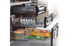 Modular Kitchen Pull Out Trolley by RK Kitchens