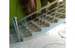 SS Stairs Railing by City Aluminum & Glass Co.