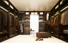 Walk In Wooden Wardrobe by Raaghavi Associates