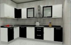 L Shape Modular Kitchen by Modular Kitchen