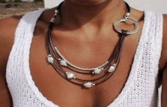 Leather Necklaces by Rihan Aluminum & Glass Work