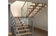 Modern Steel Staircase by Alkraft Decorators Private Limited