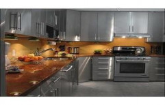 Stainless Steel Modular Kitchen by Maha Interiorss