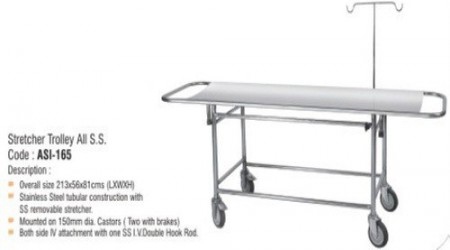 Stretcher Trolley all SS by SS Medsys