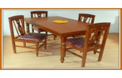 Wooden Dining Table Set by Big Furn